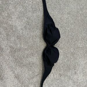 black victoria secret strapless bathing suit top
